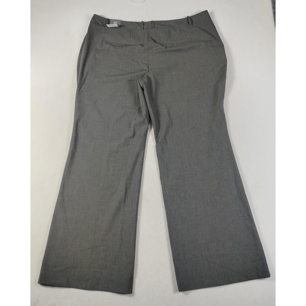 Worthington Pants Womens 20W Gray High Rise Trouser Dress Slacks Office Corpcore